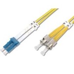 DIGITUS Fiber Optic Patch Cord, LC to ST Singlemode 09/125 Duplex 1m