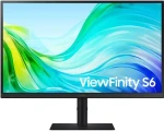 27" Samsung ViewFinity S6 čierna / Monitor / IPS / 2560x1440 / 100 Hz / 300 cd/m2 / 2x HDMI + DP / VESA (LS27F612EAUXEN)