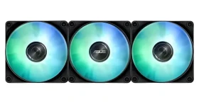 Asus MAX Gaming LC 360 ARGB LCD čierna / Komplet vodného chladenia CPU / 2,4" LCD displej / 3× 120 mm / 35,5 dB (90RC01G1-B0EAY0)