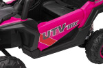 Mamido Mamido Elektrické autíčko Buggy Madman ružové | UTV-MX 4x4 | EVA kolesá | 12V 10Ah | EKO koža