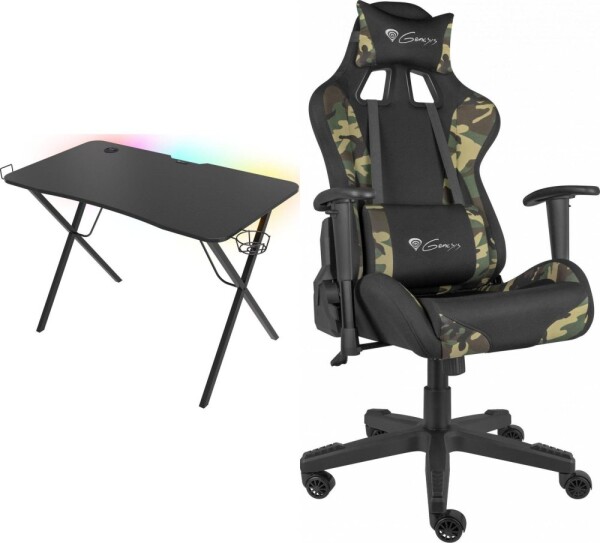 Genesis Holm 200 RGB Czarne 113 cmx60 cm + Nitro 560 Camo (NFG-1532)