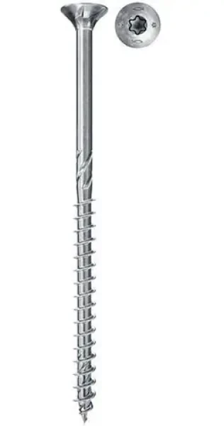 Fischer PowerFast II 6,0x100 / Skrutka do dreva / zápustná hlava / TX / čiastočný závit / biely zinok / 100 ks (670457)