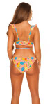 Sexi bikiny s volánikmi Hawaii Print white 34