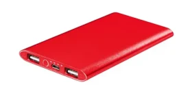 Omega PowerBank 5000mAh / Li- POL / 2xUSB (1A + 2.1A) / červená (PMPB5PR)