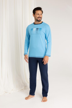 PÁNSKE PYŽAMO 487 BIG J/25 tyrkysová 2XL