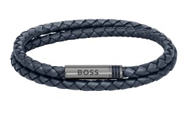 Hugo Boss Štýlový kožený dvojitý náramok 1580494 cm