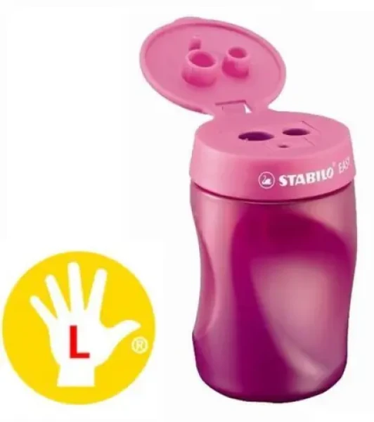 STABILO® EASYsharpener Orezávatko pre ľavákov ružové (143221)