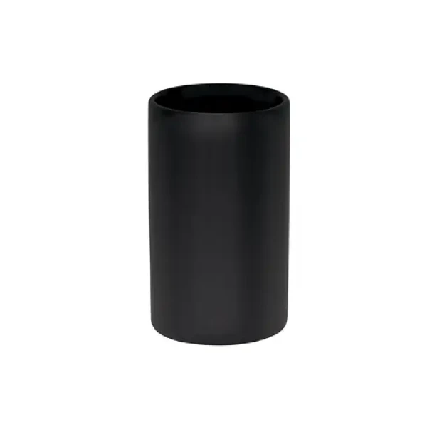 Spirella TUBE-Matt kelímok na kefky matne čierny / keramika (7610583204851)
