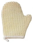 MSV SISAL exfoliačná sisalová rukavice biela / Rukavice / Sisal, polyester, huba / 18 x 0,7 x 22 cm
