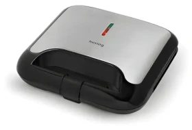 Huslog HUS1075 strieborná / Sendvičovač / 750 W / 2 sendviče / grilovacie dosky / cool-touch madlo (OWN000153)