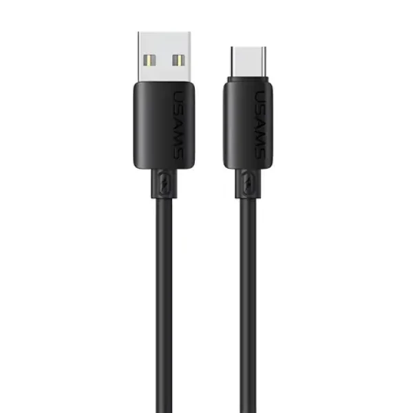 USAMS U98-786 čierna / Nabíjací a dátový kábel / USB-C / 3A / 18W / 1 m / silikónový (SJ786USB01)