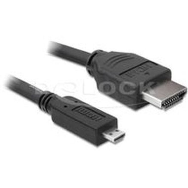 Delock HDMI 1.4 kábel A/D samec/samec, dĺžka 3 metre (82663)