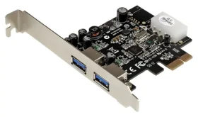 StarTech PCIe karta 2x USB 3.0 UASP / PCIe karta / USB 3.2 Gen 1 / UASP podpora / čipset NEC/ Renesas (PEXUSB3S25)