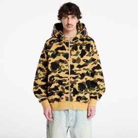Mikina A BATHING APE 1St Camo Jacquard Shark Relaxed Fit Full Zip Hoodie UNISEX Yellow XL