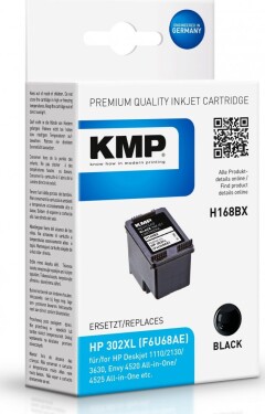 KMP Patrone HP F6U68AE Nr.302 XL comp. schwarz H75 - 1745,4001