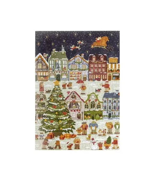 Robotime Puzzle Štedrý deň šteniat 1000 dielikov