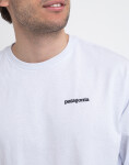Patagonia M's L/S P-6 Logo Responsibili-Tee® White XL