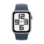 Apple Watch SE (2023) GPS 40 mm hliníkový plášť športové náramok storm blue (búrkovo modrá) M/L; MRE23QF/A