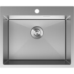 MEXEN - Solix oceľový drez 1-bowl 600 x 500 mm, nerez 6408601000-01