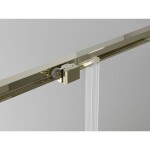 MEXEN - Exo štvorcový posuvný sprchovací kút 85 x 85, transparent, zlato 8111-085-085-50-00