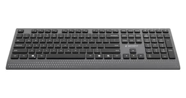 Gembird KB-MCH-06 čierna / Klávesnica / multimediálna / drôtová / USB-C adaptér / US layout (KB-MCH-06)