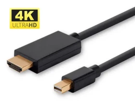 MicroConnect kábel Mini DisplayPort 1.2 (M) - HDMI (M) 1m čierna / 4K (MDPHDMI1B-4K)