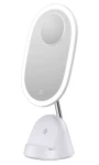 IMMAX LED kozmetické zrkadlo FACE 3v1 biela / stojan s Qi nabíjaním / 18W / 70lm / DC 12V / 1.5A (08970L)