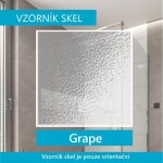 Mereo Sprchovací kút, Kora, obdĺžnik, zasúvací, 90x0 cm, biely ALU, sklo Grape CK34121Z