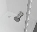 CERANO - Sprchovací kút Antelo L/P - 6 mm - chróm, transparentné sklo - 90x90x190 - otočný CER-433974
