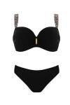 Dámske dvojdielne plavky Athens 4 S730V1AH4 Black with Gold - Vlastné 40B černá se zlatou