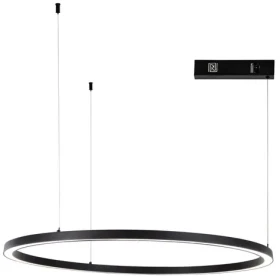 Immax NEO FINO NEW čierna / Závesné svietidlo / 1 kruh / 80 cm / 60 W / Zigbee 3.0 TUYA (07215L)