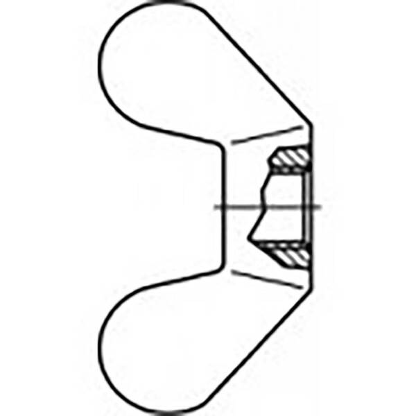 TOOLCRAFT TO-6854607 krídlová matica M10 DIN 315 temperovaná litina pozinkované 100 ks; TO-6854607