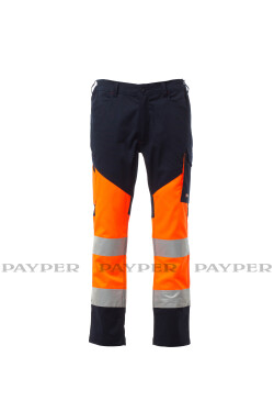 Letné pracovné nohavice Payper WORKING SUMMER Farba: Oranžová Fluo/ N, Veľkosť: S (S00442P10202011S)