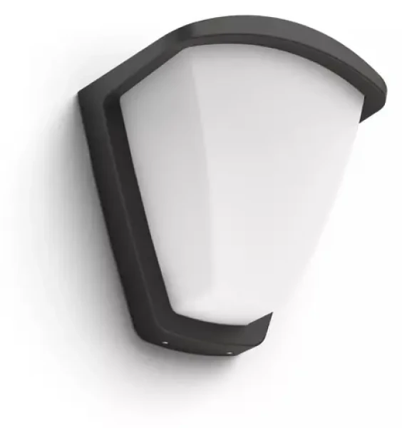 Philips Kiskadee 1x42W antracit / Vonkajšie nástenné svietidlo / E27 / IP44 / bez zdroja (SKL000383450)