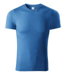 Maľované tričko unisex azúrovo modré 3XL