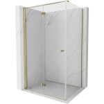 MEXEN/S - Mist-F sprchovací kút skladacie dvere ľavá 70 x 95, transparent, zlato 8A6T-070-095-50-00-L