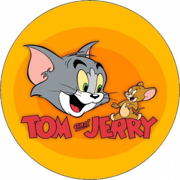 Jedlý papier Tom a Jerry logo 19,5 cm - Pictu Hap - Pictu Hap