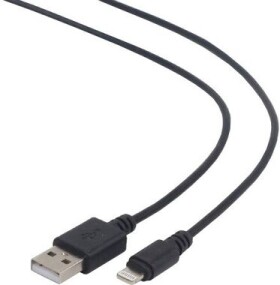 Gembird CC-USB2-AMLM-1M čierna / ligtning / USB 2.0 / 1m (CC-USB2-AMLM-1M)