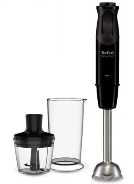 TEFAL Optichef HB641 čierna / Tyčový mixér 2v1 / 800W / 0.8 l + 0.5 ml (HB 641838)