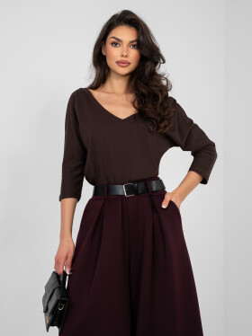 Blúzka RV BZ A1189.24 tmavohnedá L/XL