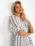 Dámske šaty LK SK 508963 1.38 Biela s čiernou - Lakerta L/XL bílá-černá