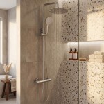 REA - Sprchová sada bez výtoku s termostatom Lungo Chrome REA-P6735