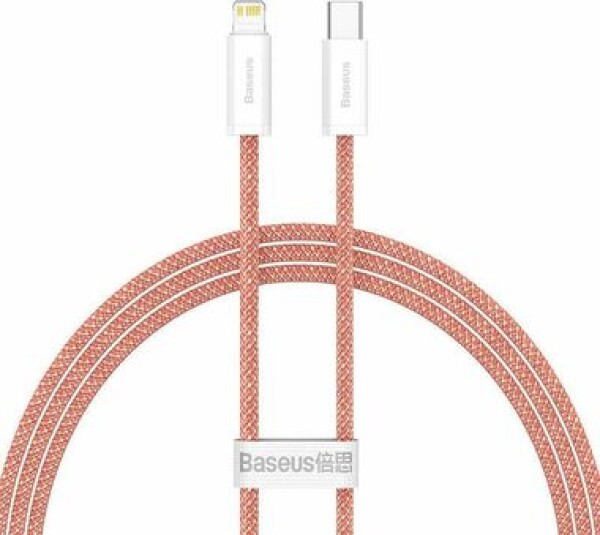 Baseus CALD000007 Kábel USB-C (M) - Lightning (M) 1 m oranžová / 20W (CALD000007)