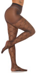 Sexy Tights with rhombic pattern black Einheitsgroesse