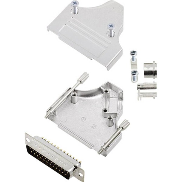 Encitech MHDM35-25-DBP-K 6355-0007-03 sada D-SUB kolíkové lišty 180 ° Pólov: 25 spájkovaný 1 sada; 6355-0007-03
