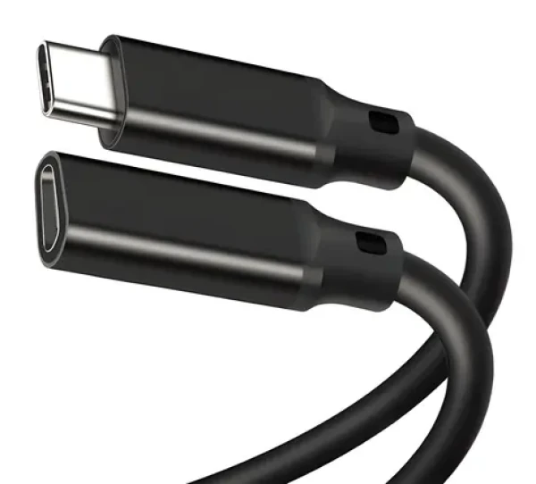 PremiumCord Predlžovací kábel USB-C čierna / Kábel / USB 3.2 Gen 2 / 10 Gb/s / 65 W / 1,5 m (ku31mfa015)