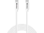 Sandberg SAVER USB-C Cable 2M 65W biela / nabíjací kábel USB-C na USB-C