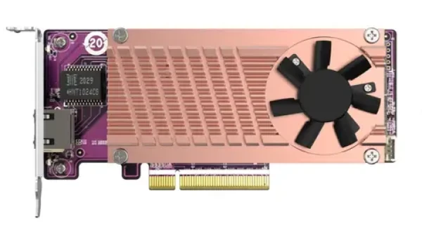 QNAP QM2-2P10G1TB / PCIe Gen3 rozširujúca karta s 2x NVMe SSD slotmi amp; 1x 10GbE (QM2-2P10G1TB)