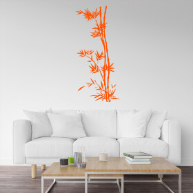 Veselá Stena Samolepka Bambus Farba: oranžová, Veľkosť: 45 x 97 cm