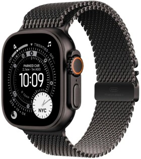 Apple Watch Ultra 3 GPS + Cellular 49mm Black Titanium / Titanium Milanese Loop M Čierny (MF1Q4QF/A)